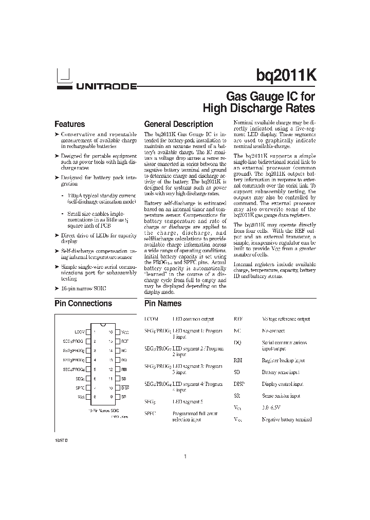 BQ2011KSN-N_9073602.PDF Datasheet