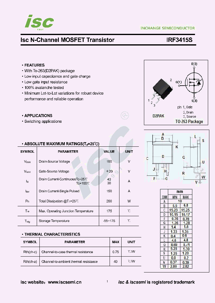 IRF3415S_9075327.PDF Datasheet