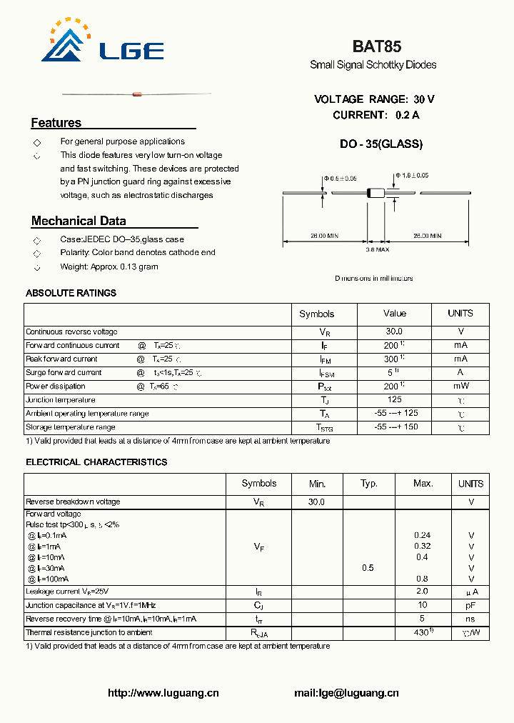 BAT85_9075535.PDF Datasheet