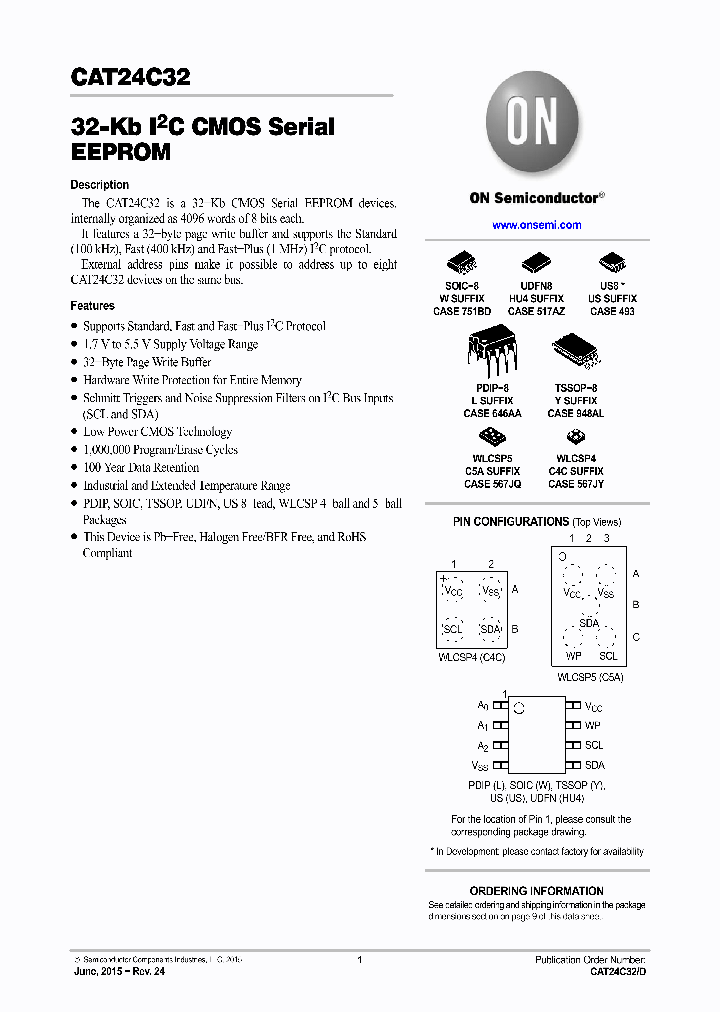 CAT24C32USIT3_9077778.PDF Datasheet