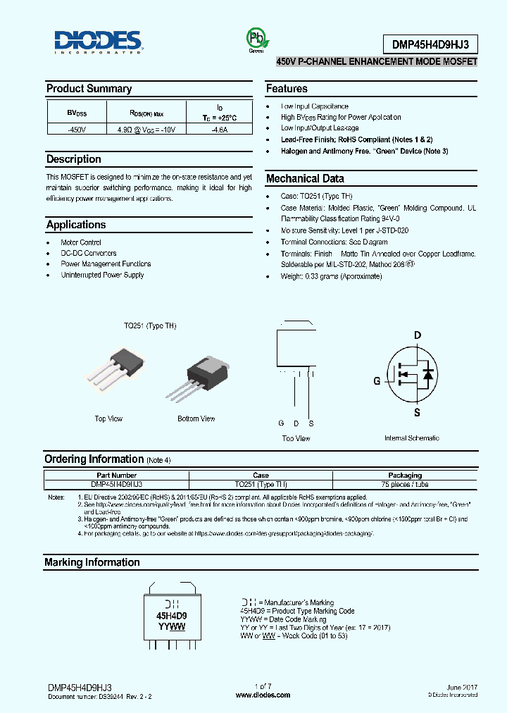 DMP45H4D9HJ3_9078813.PDF Datasheet