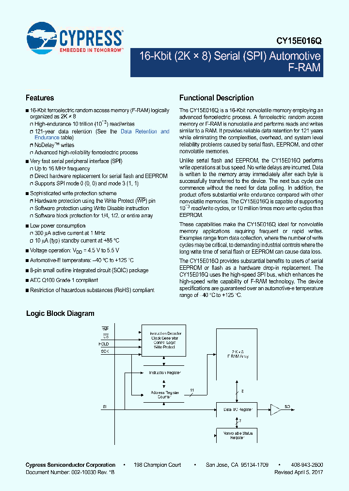 CY15E016Q-SXE_9083783.PDF Datasheet