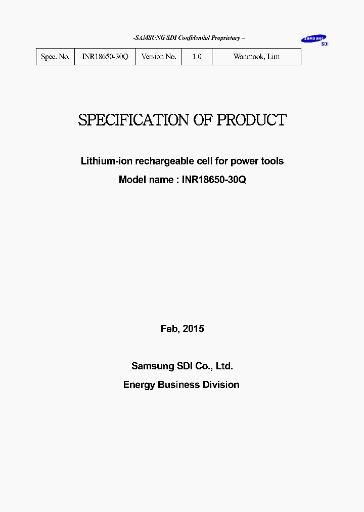 INR18650-30Q_9087034.PDF Datasheet