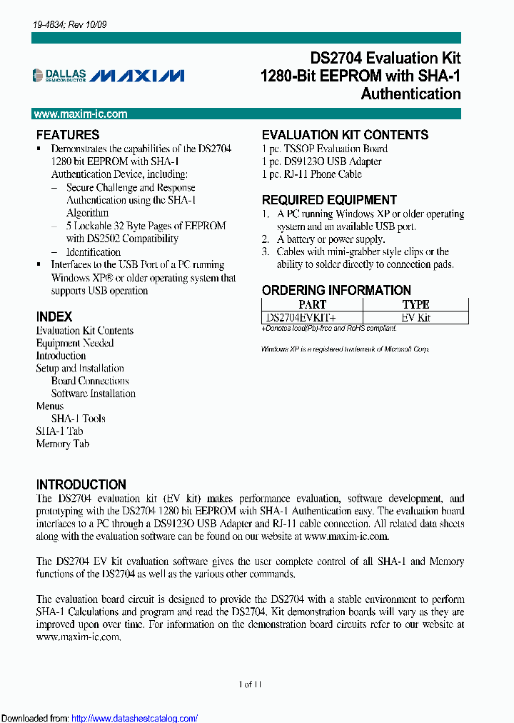 DS2704EVKIT_9088797.PDF Datasheet