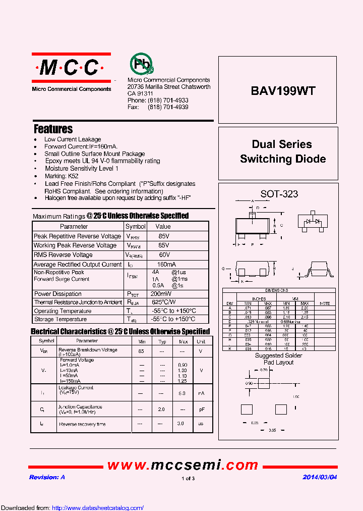 BAV199WT_9092298.PDF Datasheet