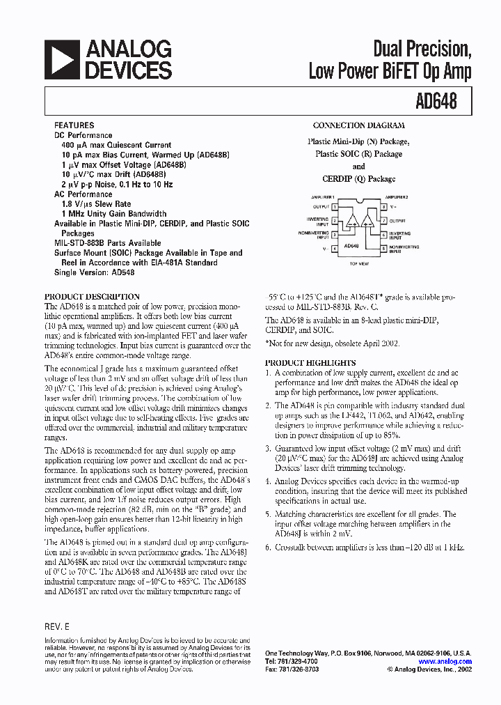 AD648JNZ_9100265.PDF Datasheet