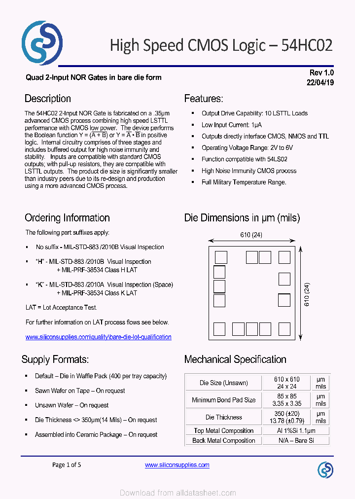 54HC02_9100501.PDF Datasheet