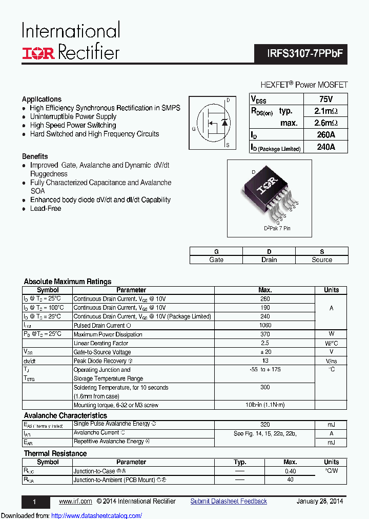 IRFS3107TRL7PP_9102292.PDF Datasheet