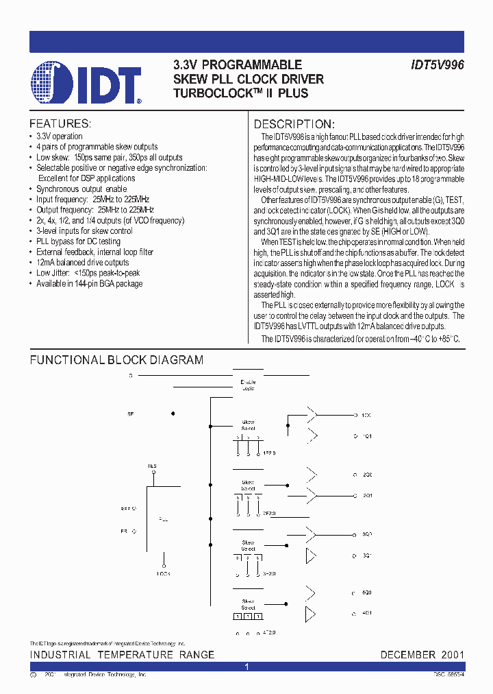 IDT5V996BBI8_9104505.PDF Datasheet