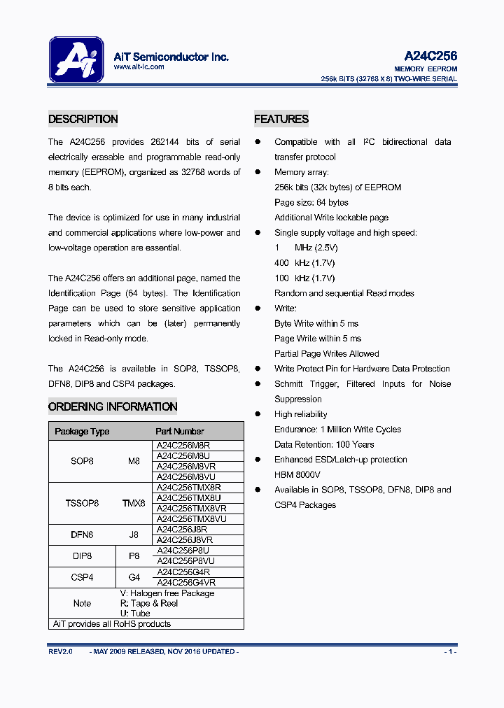 A24C256TMX8R_9104515.PDF Datasheet