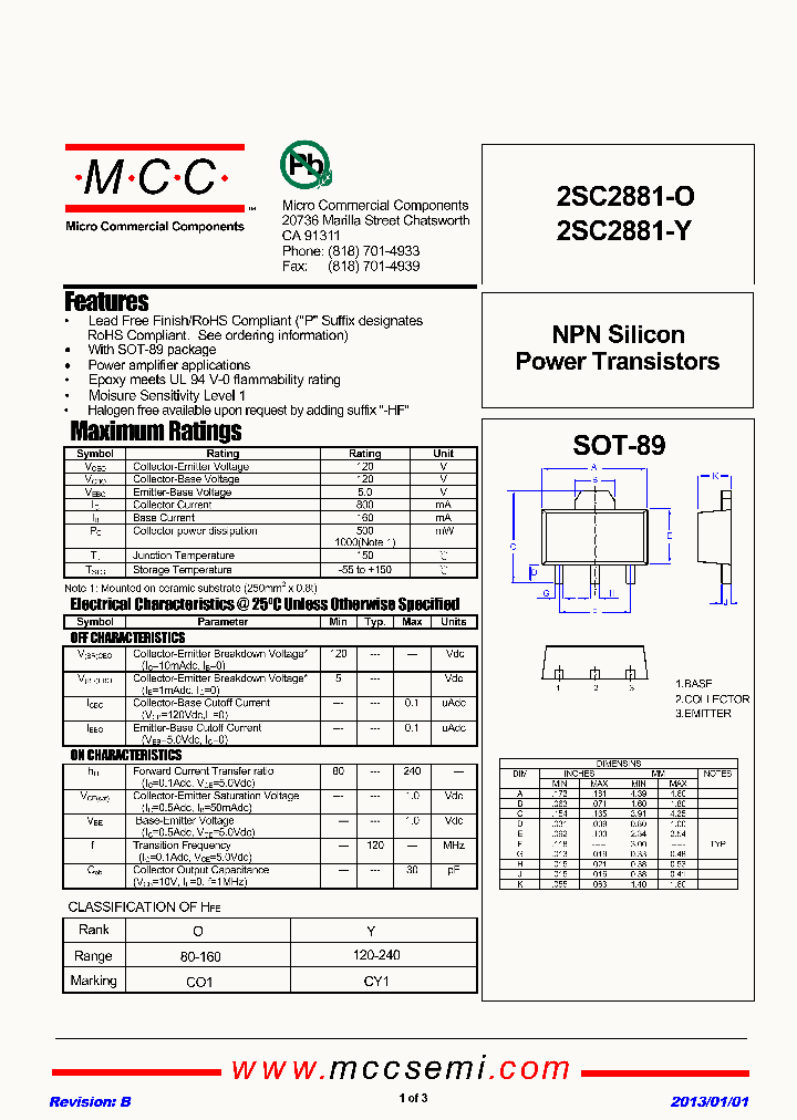 2SC2881-O-13_9109137.PDF Datasheet
