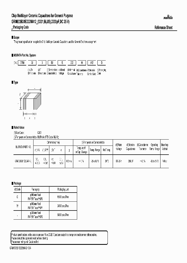 GRM033B31E222MA12_9110485.PDF Datasheet