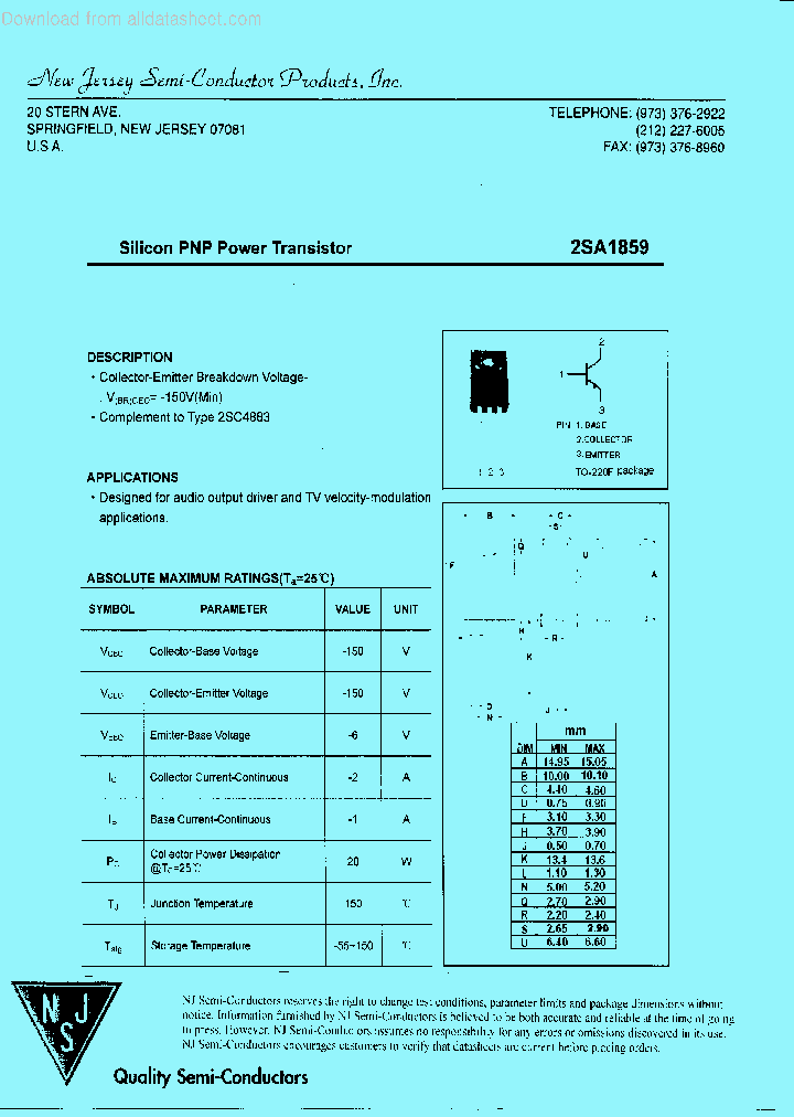 2SA1859_9111244.PDF Datasheet