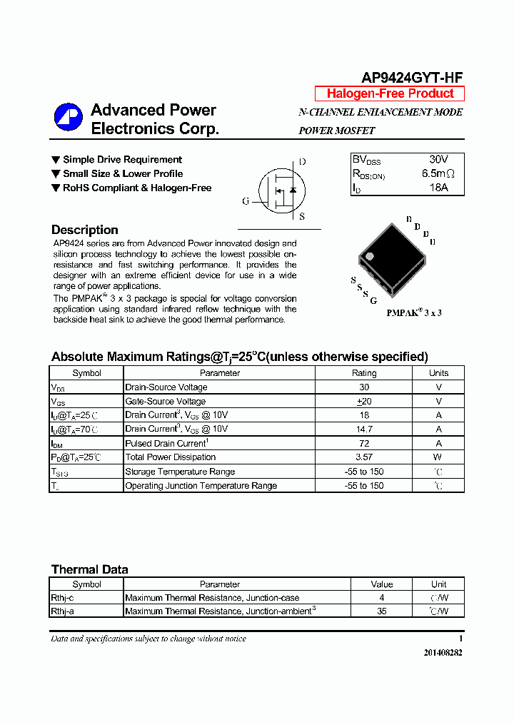 AP9424GYT-HF-16_9115670.PDF Datasheet