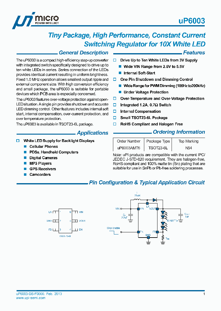 UP6003_9115774.PDF Datasheet