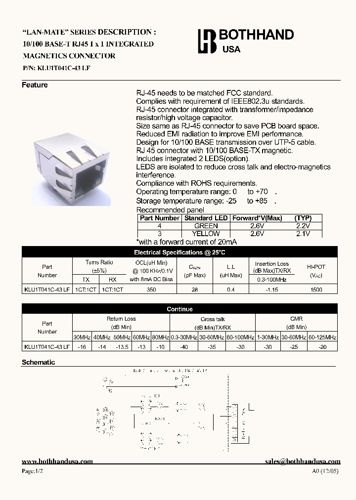 KLU1T041C-43LF_9116298.PDF Datasheet