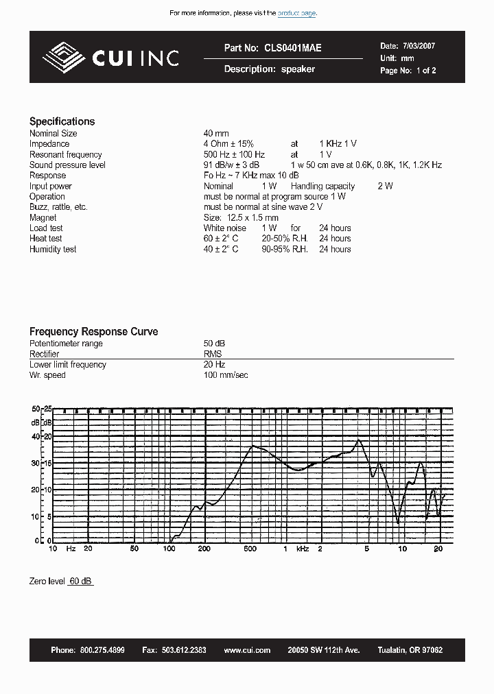 CLS0401MAE_9116324.PDF Datasheet