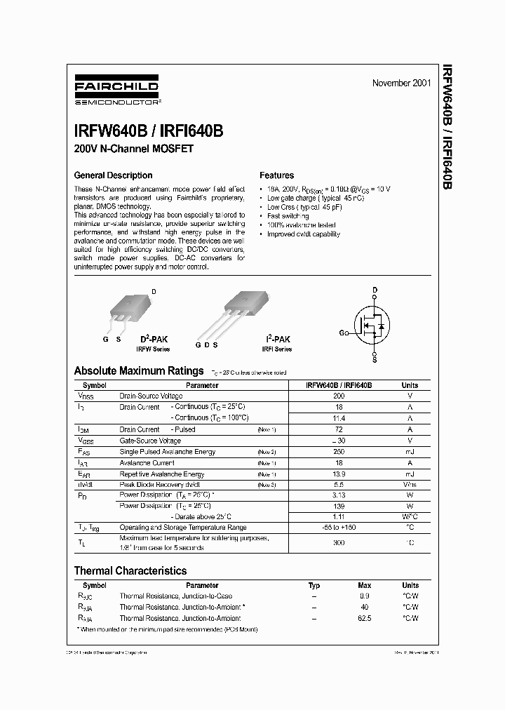IRFW640BTMFP001_9123866.PDF Datasheet